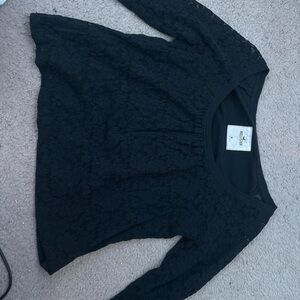 Hollister Black Lace Blouse